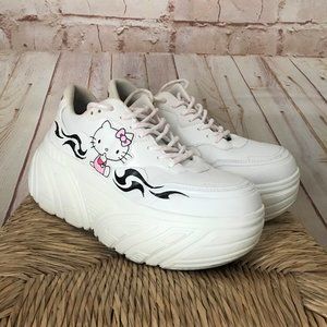 Bershka | Shoes | Bershka Hello Kitty Platform Sneakers Size | Poshmark